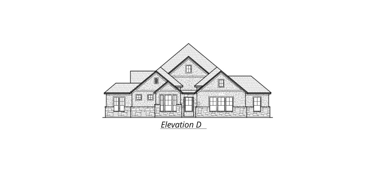 Exterior rendering of this home design in Sienna Lakes, San Antonio, TX (Image 27).