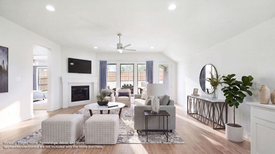 Furnished interior view inside a new home in Eliana, McKinney (Image 9).