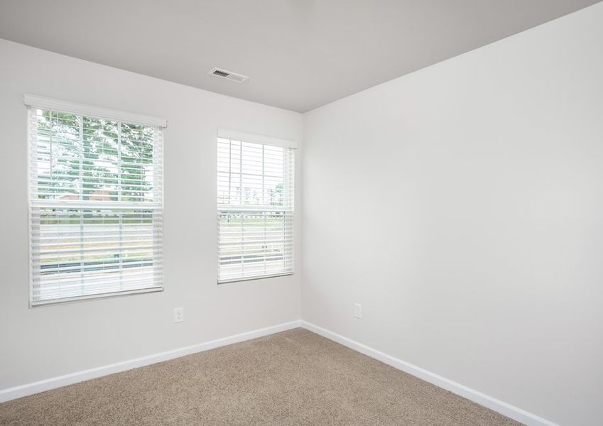 Each bedroom has windows.