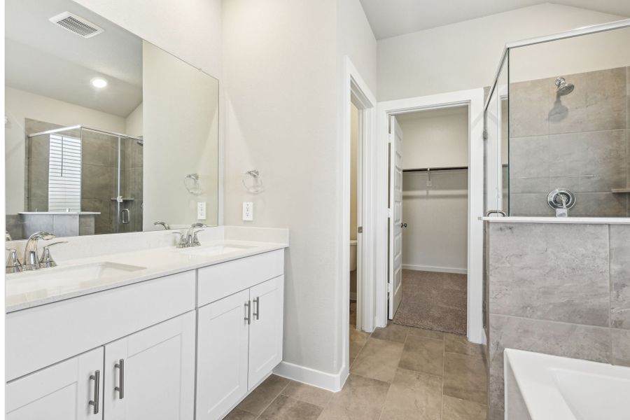 Furnished interior view inside a new home in Heights of Barbers Hill, Baytown (Image 7).