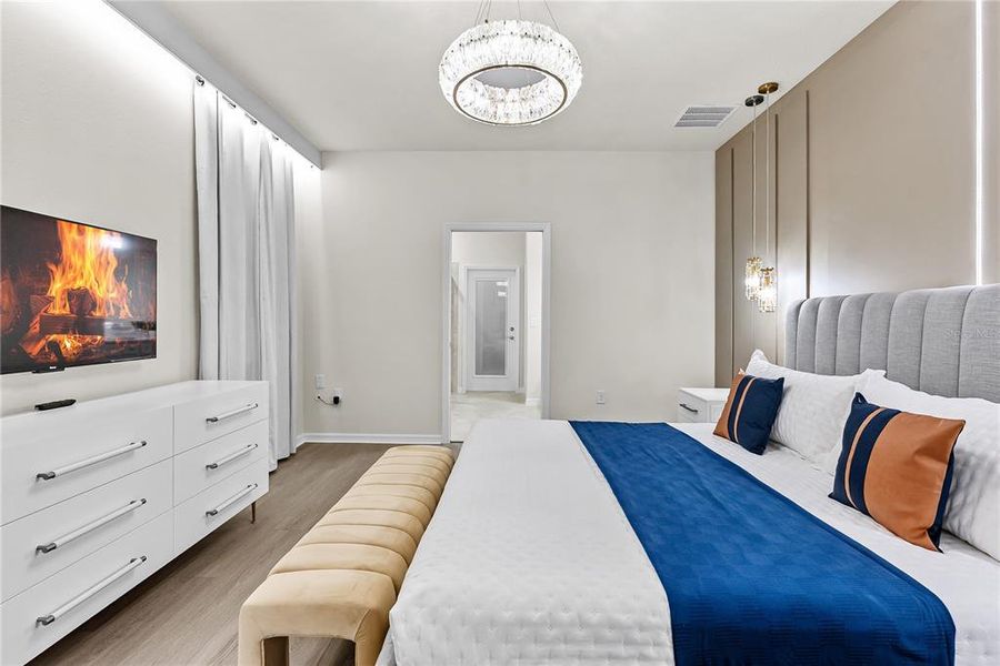 Furnished interior view inside a new home in Windsor Cay Resort, Clermont (Image 51). Furnished interior view inside a new home in Windsor Cay Resort, Clermont (Image 51).