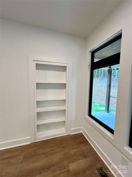 Built in - hide away bookshelf Built in - hide away bookshelf