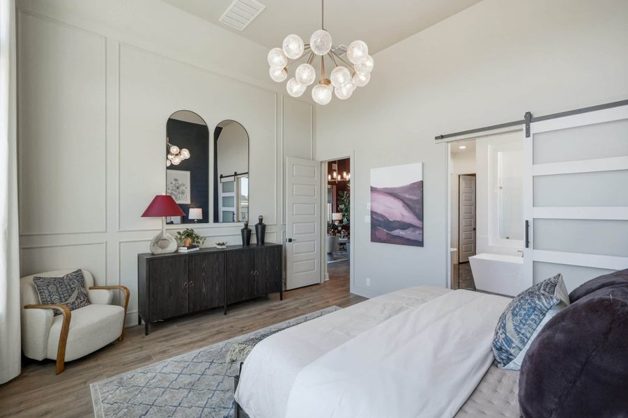 Furnished interior view inside a new home in Prominence, San Antonio (Image 16).