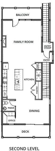 2D floor plan layout of this home in Twin Palms, Inlet Beach, FL (Image 5).