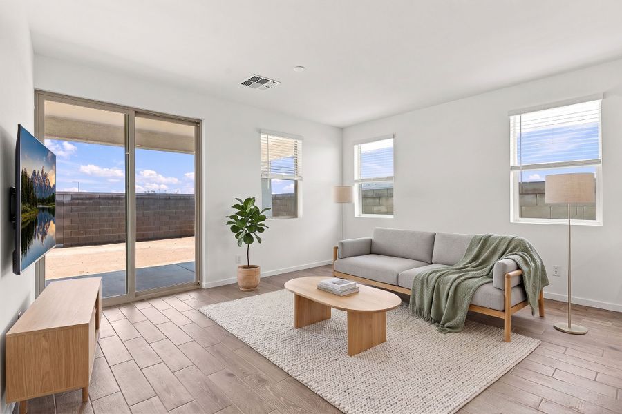 Furnished interior view inside a new home in Montana Vista - Highland, Buckeye (Image 7).