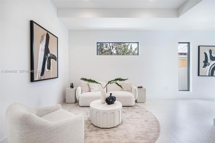 Furnished interior view inside a new home in , Miami (Image 14).