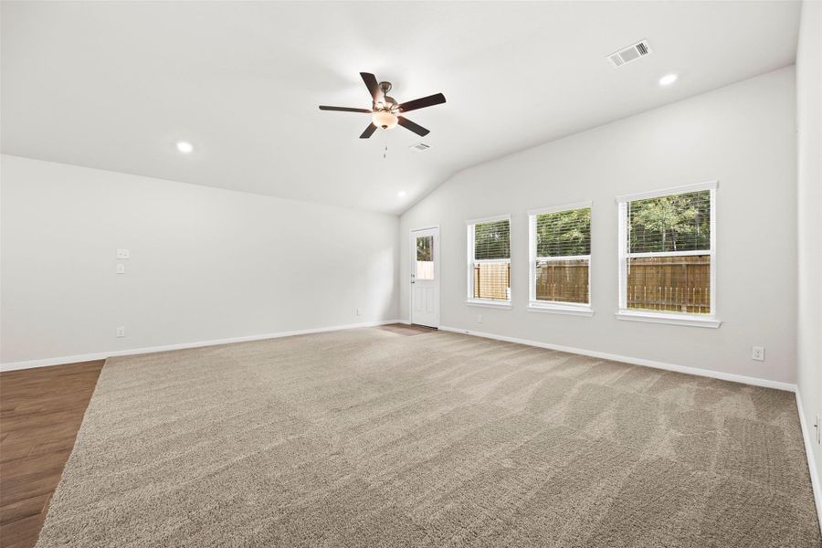 Spacious, unfurnished interior of a new home in Enclave at Dobbin, Magnolia (Image 28). Spacious, unfurnished interior of a new home in Enclave at Dobbin, Magnolia (Image 28).