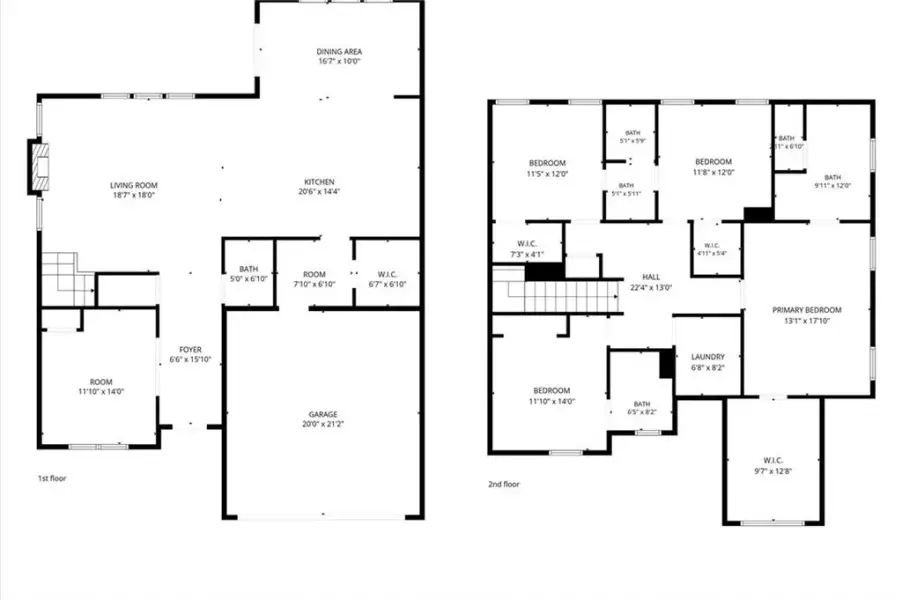 2D floor plan layout of this home in , Austell, GA (Image 7). 2D floor plan layout of this home in , Austell, GA (Image 7).