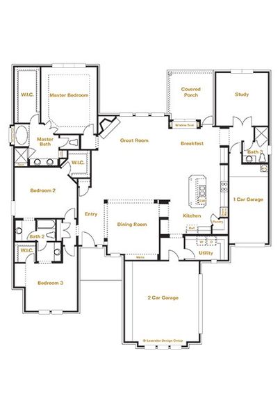 Milano Floor Plan Layout in Highland Estates, San Antonio | Sitterle Homes