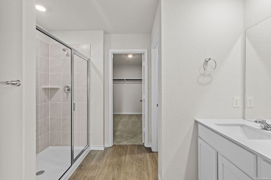 Furnished interior view inside a new home in Brookstone Creek, San Antonio (Image 8).