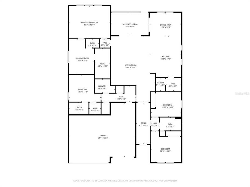 2D floor plan layout of this home in , Land O' Lakes, FL (Image 6).