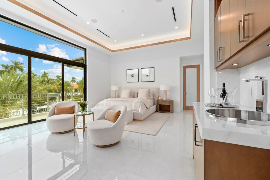 Furnished interior view inside a new home in , Fort Lauderdale (Image 67).