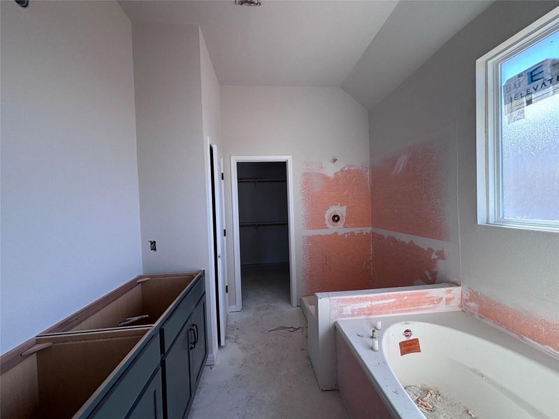 In-progress construction of a new home in The Colony, Bastrop, TX (Image 8).