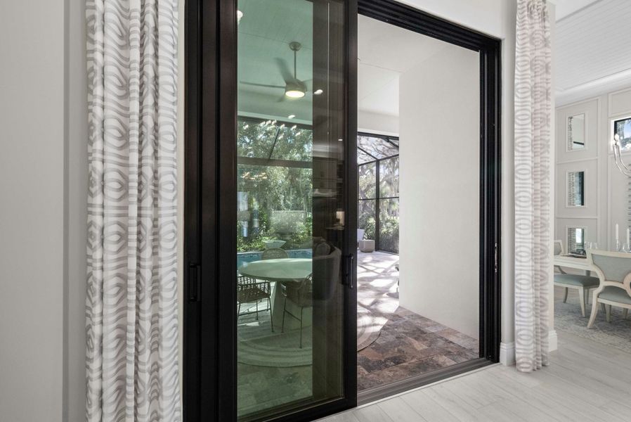 2D floor plan layout for the Seabreeze Grande by GHO Homes in Seaglass, Vero Beach, FL (Image 96).