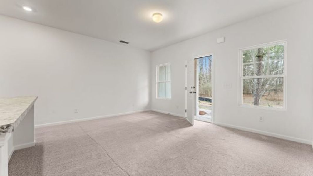 Representative unfurnished interior of a home built from the Elmsworth by Piedmont Residential in Clemit Harris Place, Newnan (Image 9).