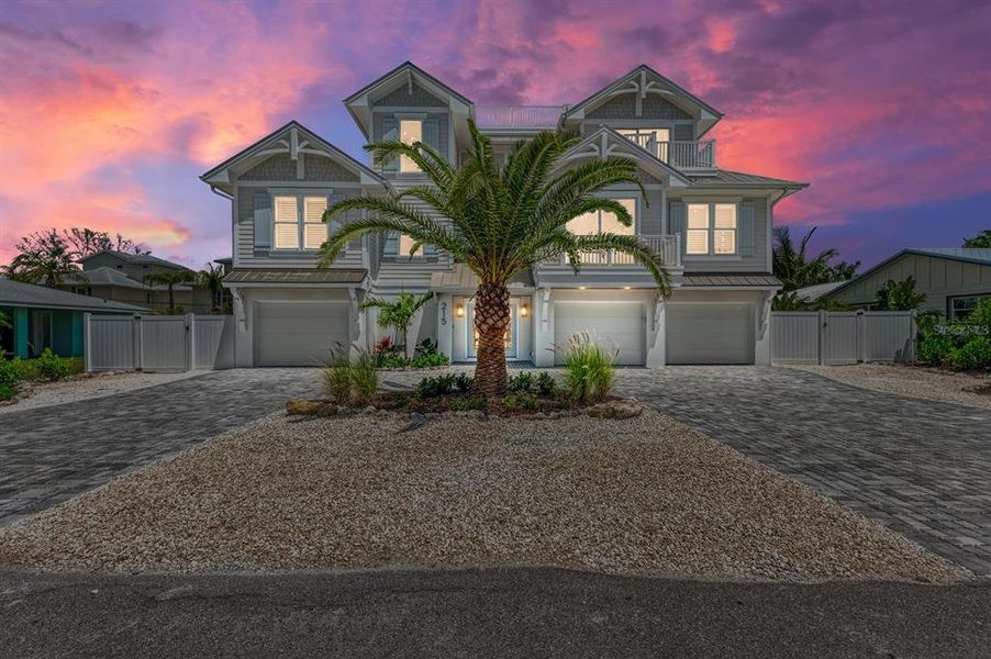 Front exterior of a new home in , Holmes Beach, FL, highlighting curb appeal (Image 20).