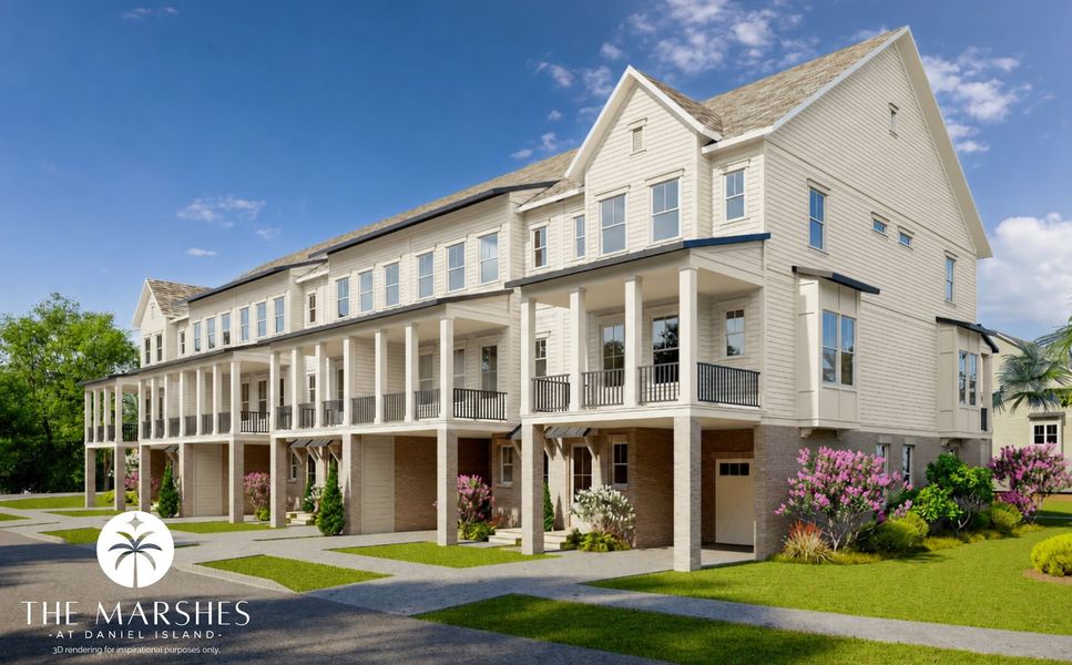 Image 9 representing the Pagett by Stanley Martin Homes in Marshes at Daniel Island Townhomes, Charleston, SC. Image 9 representing the Pagett by Stanley Martin Homes in Marshes at Daniel Island Townhomes, Charleston, SC.