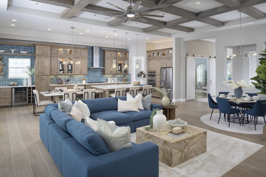 Representative furnished interior of a home built from the Biscayne II by Homes by WestBay in Oakfield, Parrish (Image 27).