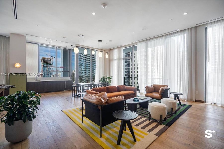 Furnished interior view inside a new home in , Miami (Image 16).