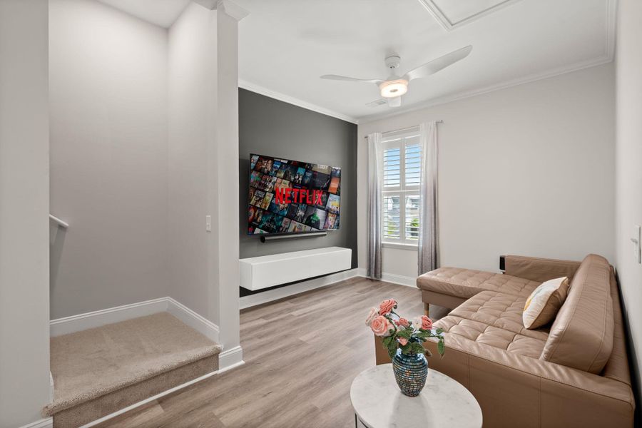 Furnished interior view inside a new home in Nexton, Summerville (Image 38). Furnished interior view inside a new home in Nexton, Summerville (Image 38).