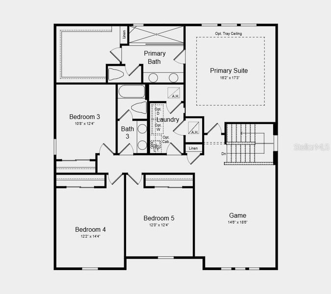 2D floor plan layout of this home in Skye Ranch Community Group Page, Sarasota, FL (Image 3).