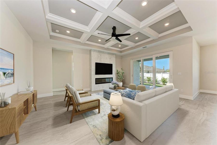 Furnished interior view inside a new home in , Venice (Image 12).