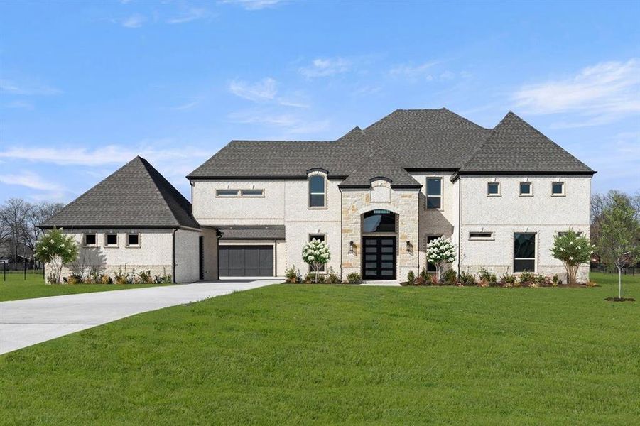 Front exterior of a new home in Parker Ranch, Parker, TX, highlighting curb appeal (Image 21).