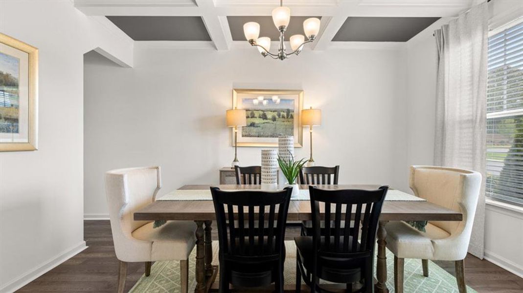 Furnished interior view inside a new home in Heritage Pointe, Senoia (Image 21).