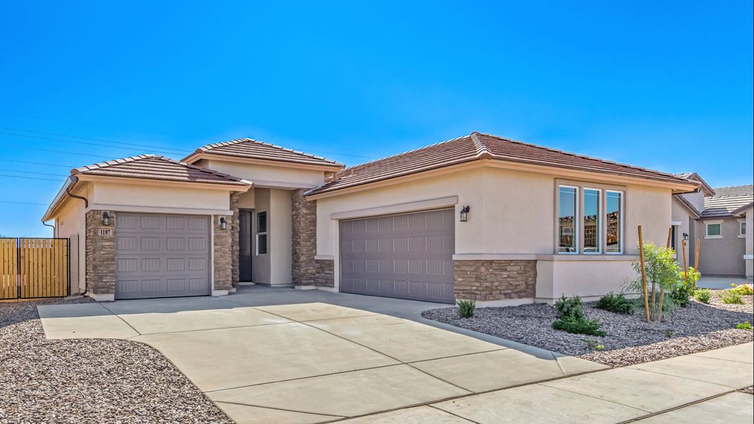 Representative exterior photo of a completed home built from the Plan 4411 by Scott Communities in The Views at Rancho Cabrillo, Peoria, AZ (Image 9).