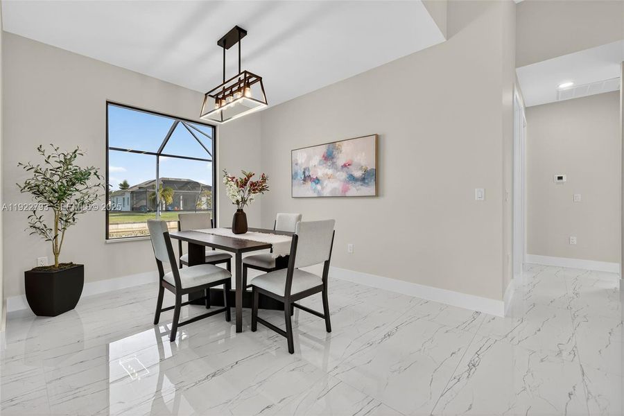 Furnished interior view inside a new home in , Cape Coral (Image 9).