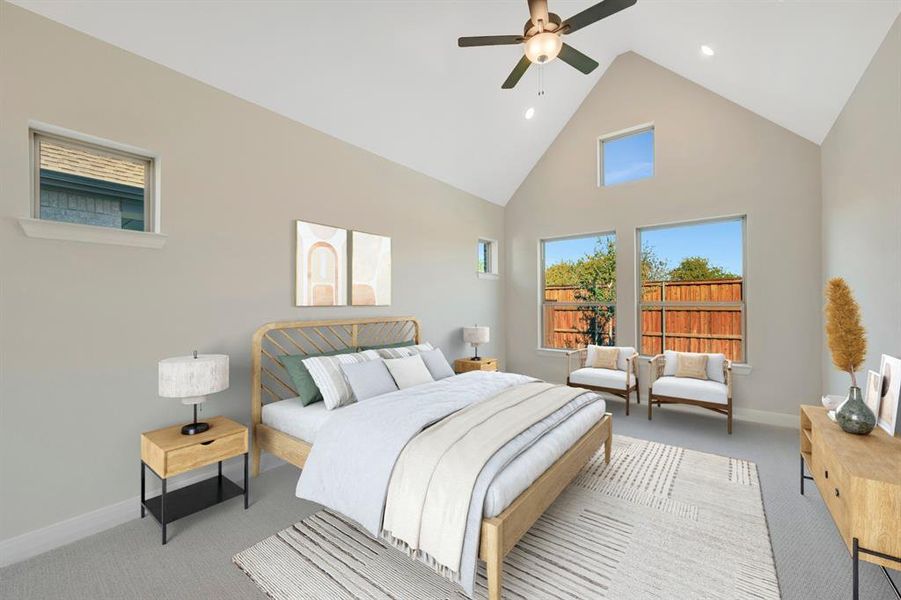 Furnished interior view inside a new home in South Pointe  Cottage Series, Mansfield (Image 13).