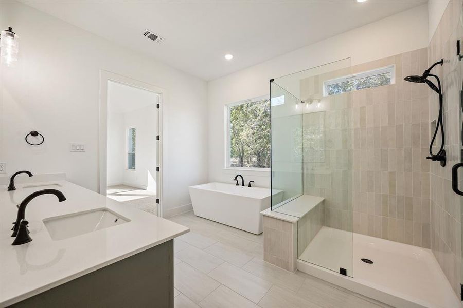 Furnished interior view inside a new home in Rolling Creek Ranch, Aledo (Image 13).