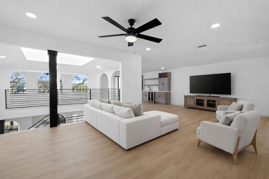 Furnished interior view inside a new home in , Point Venture (Image 14).