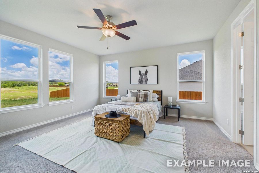 Furnished interior view inside a new home in Potranco Oaks, Castroville (Image 31).