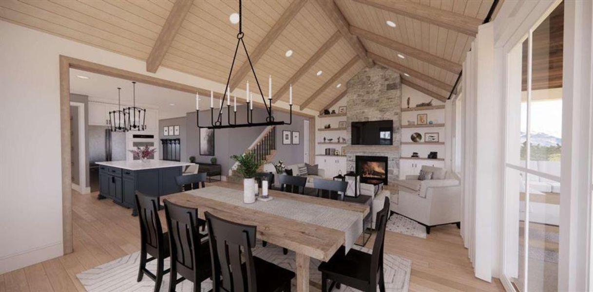 Furnished interior view inside a new home in , Franklin (Image 42).