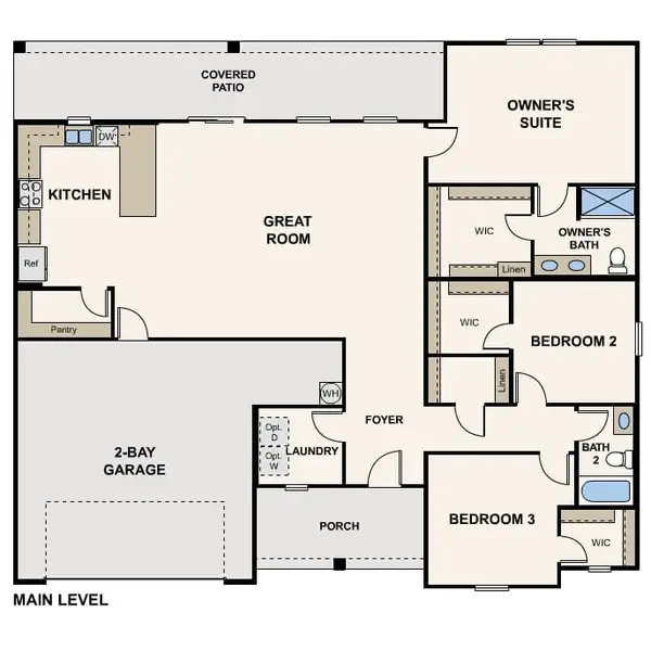 2D floor plan layout for the Messina by Century Complete in Cimarron Lakes, Mohave Valley, AZ (Image 3). 2D floor plan layout for the Messina by Century Complete in Cimarron Lakes, Mohave Valley, AZ (Image 3).