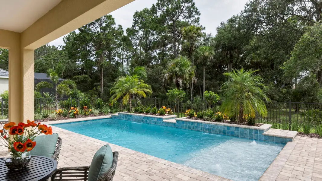 Representative exterior details of a home built from the Laurel 2 by Neal Communities in Windward Real Estate and Homes for Sale in Sarasota, FL - Neal Communities, Sarasota (Image 3).