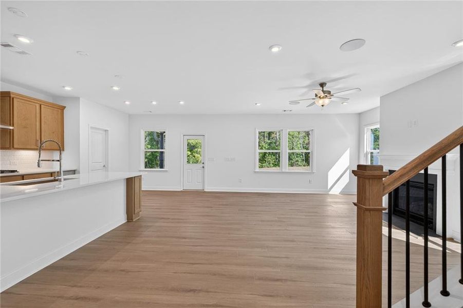 Spacious, unfurnished interior of a new home in Riversprings, Dacula (Image 47).