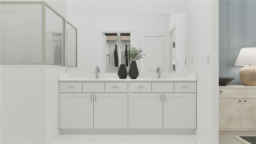 Furnished interior view inside a new home in Island Lakes at Coco Bay, Englewood (Image 16).