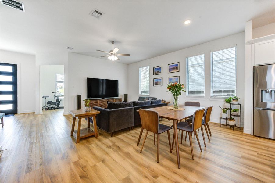 Furnished interior view inside a new home in Easthaven at Bridgeland Central, Cypress (Image 18).