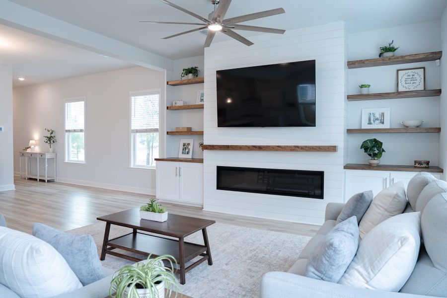 Furnished interior view inside a new home in Park's Edge at Carolina Bay, Charleston (Image 54). Furnished interior view inside a new home in Park's Edge at Carolina Bay, Charleston (Image 54).
