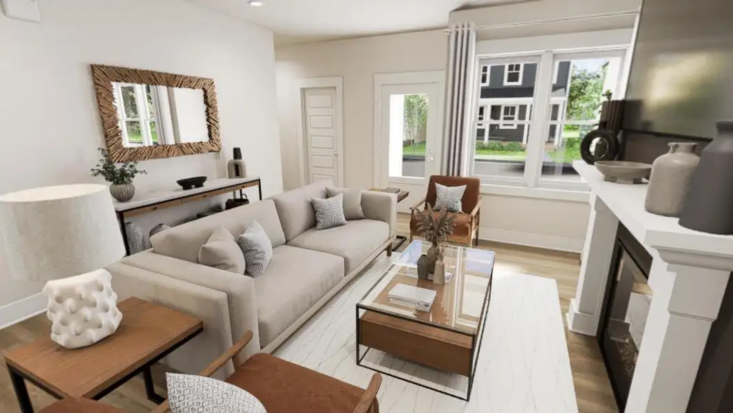 Furnished interior view inside a new home in Wendell Falls, Wendell (Image 3).