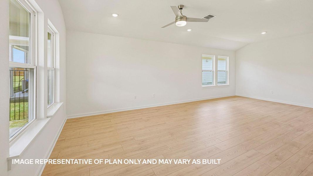 Spacious, unfurnished interior of a new home in Trails at Wildhorse, Austin (Image 12).