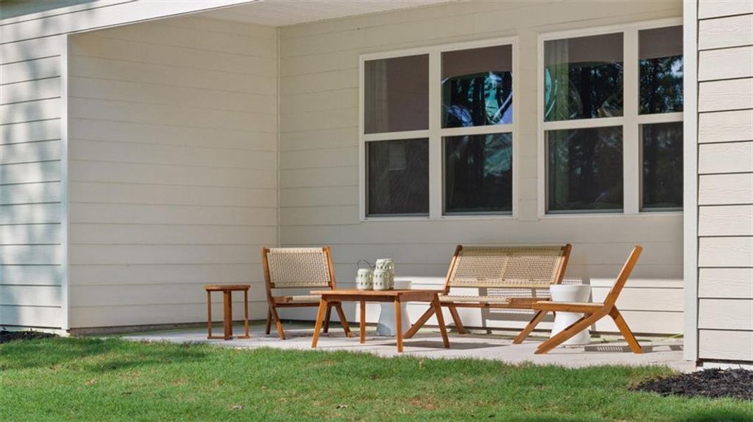 Exterior details and patio area of a home in Jackson Landing, Jefferson (Image 25).