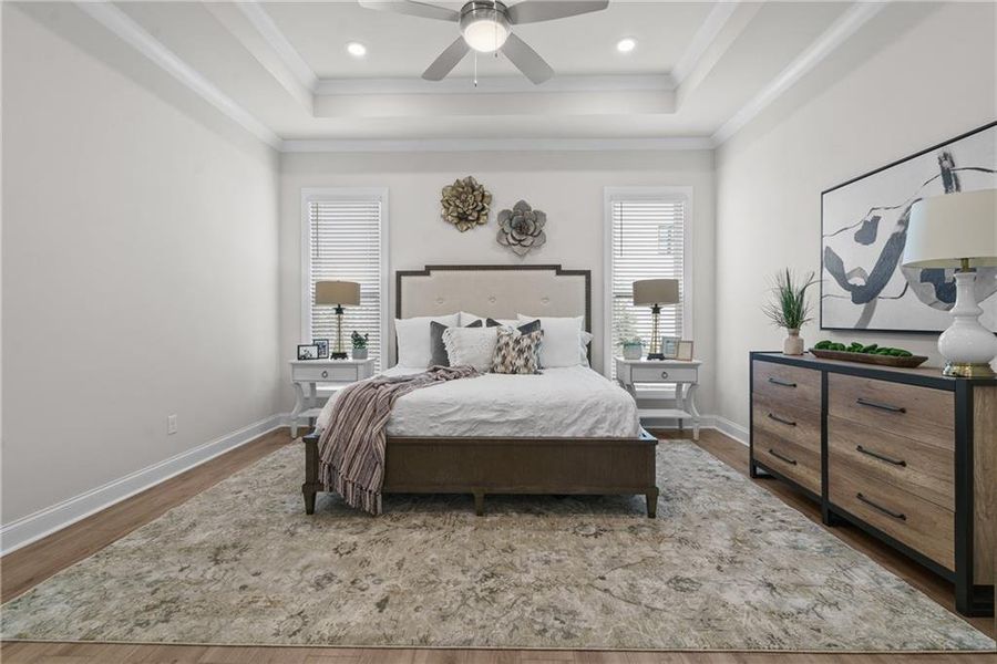 Furnished interior view inside a new home in Promenade at Sawnee Village, Cumming (Image 6). Furnished interior view inside a new home in Promenade at Sawnee Village, Cumming (Image 6).