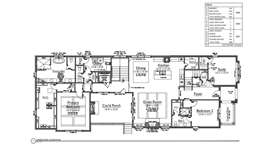 2D floor plan layout of this home in Westhaven, Franklin, TN (Image 7).