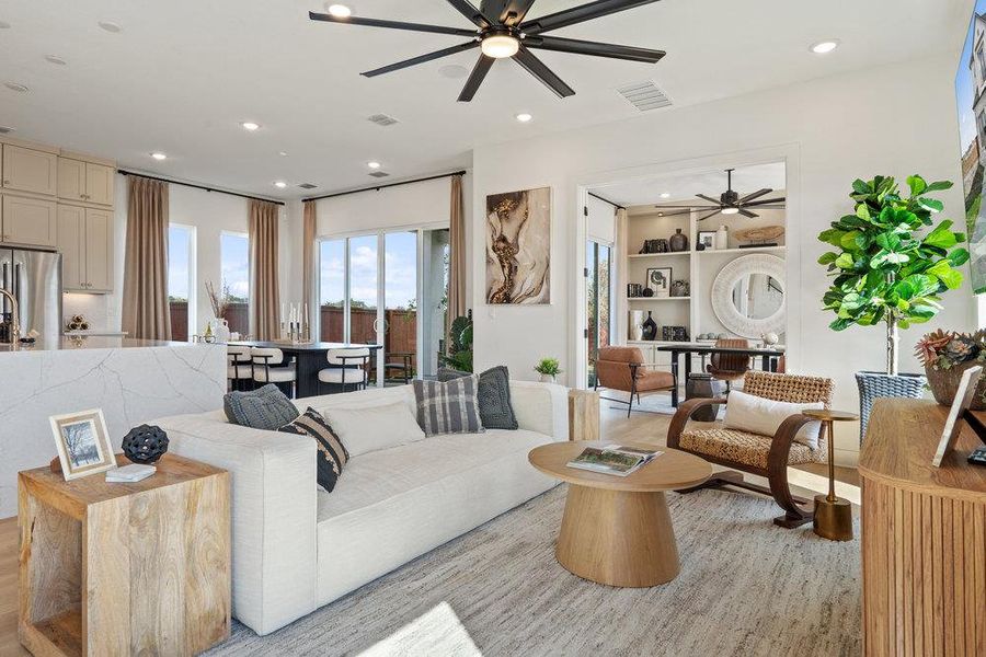 Furnished interior view inside a new home in Foxfield, Austin (Image 2).