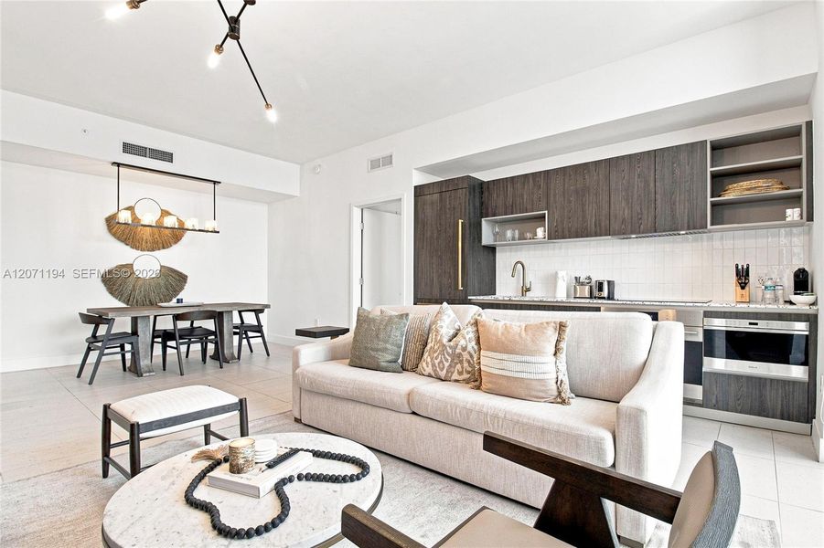 Furnished interior view inside a new home in , Miami (Image 7).