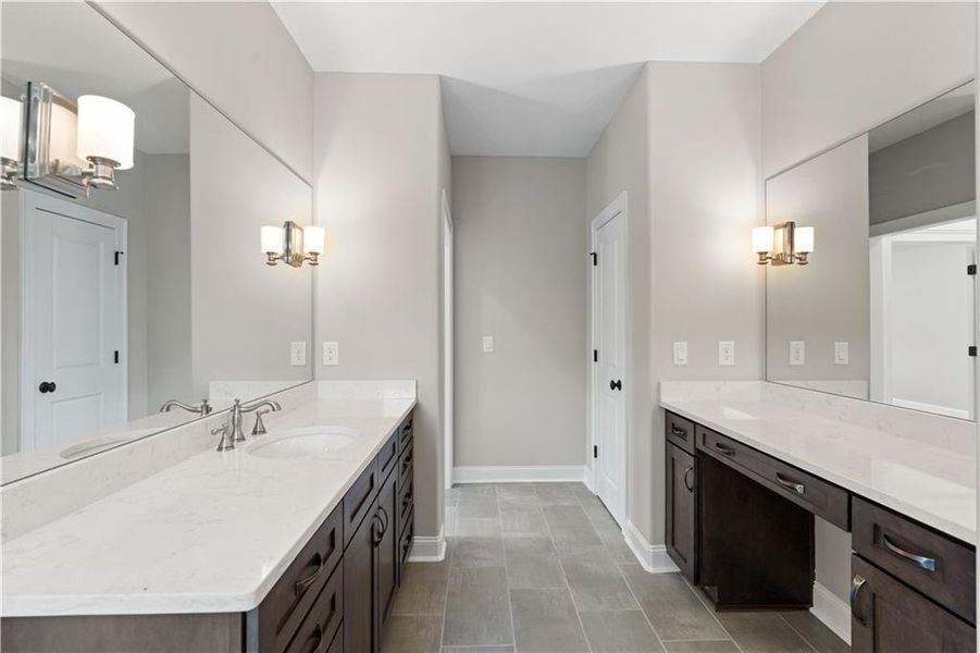 Furnished interior view inside a new home in Bellwyn, Johns Creek (Image 26).