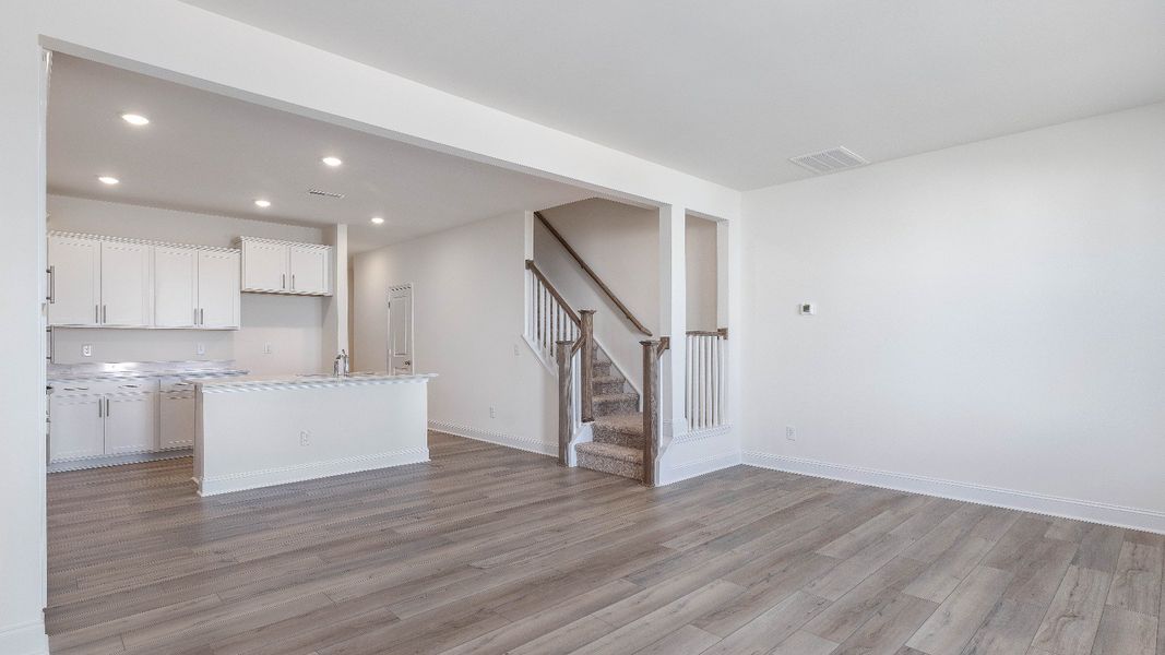 Furnished interior view inside a new home in Sidney Creek Townhomes, Zebulon (Image 11).